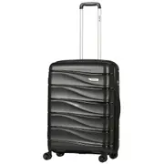 Delphin Wave Hardside Medium 66 cm Spinner Suitcase Black