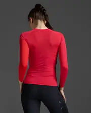 Core Compression Long Sleeve, 2XU, L, Red/No Logo, Female