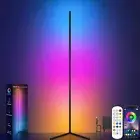Corner Floor Lamp, RGB LED Corner Lamp with Music Sync, Smart App and Remote ...