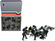 1/18 Scale Formula One F1 Pit Crew Figurine Set Team Black Release II America...