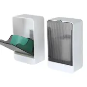 Bar Soap Holder Dish Shower 2 PCS Self Draining Soap Container with Lid, Wall...