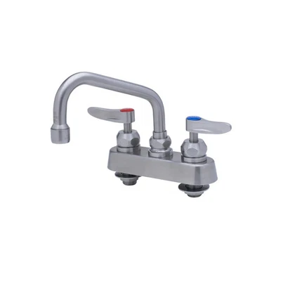 T&S Brass S-1110-CR Eversteel 4" Deck Mount Workboard Faucet w/ 6" Swing Nozzle