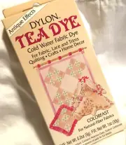 Vintage Dylon Tea Dye ANTIQUE EFFECTS New in Box Colorfast Cold Water Fabric