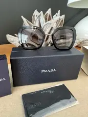 Prada Sunglasses SPR 53Y 53-21 AAV-0A7 135 2N Black Grey Gradient - Brand New