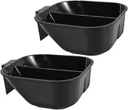 Professional Hair Coloring Bowls 2 Large Reusable Mixing Bowls Partition for Salon DIY