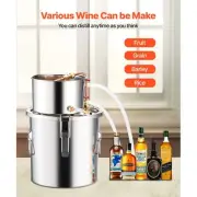 3 Gallon Stainless Steel Moonshine Still Home Distiller Kit for Brewing