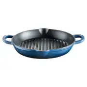 Baccarat Le Connoisseur Cast Iron Round Grill Pan Ink 28X5cm