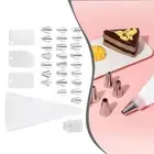 Icing Decorator Kit 28 Piece Cotton Piping Bag with Nozzles for Bakers