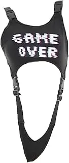 [JasmyGirls] Cosplay Lingerie Anime Bikini Costume Goth Buckle Crop Tops Rave Outfit Sexy Game Over Bodysuit Punk Slingshot