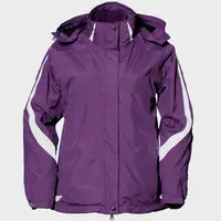 在飛比找PChome24h購物優惠-LV3169 女防水透濕兩件式保暖外套(深紫)