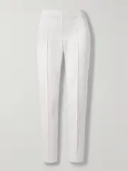 [AKRIS] AKRIS - Melissa Cotton-blend Slim-leg Pants - White - US10 US 10 White