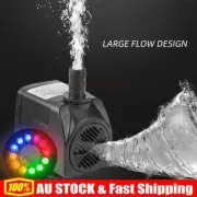 1PC Submersible Fountain Pump 12 LED Lights for Water Feature Outdoor Small Pond