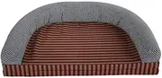Dog Bed Sofa Pet Nest Golden Retriever Kennel Large Dog Puppies Dog Mat Growth Dog Washable Four Seasons (Color : Brown, Size : 110x71cm)