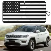 Fits 2007-2016 Jeep Compass SUV Car Windshield Sun Shade US Flag UV Block Cover (for: Jeep)