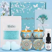 Birthday Pamper Gifts for Women Her Best Friend, Unique Mum Happy Birthday Hampers Self Care Package for Her Spa Set for Women Gifts, Female Birthday Presents Basket Ladies Birthday Box Gifts Ideas