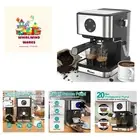 Espresso Machine 20 Bar, Professional Espresso Maker with Milk Frother Steam ...
