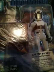 1996 Playmates Star Trek First Contact Captain Picard In Spacesuit Action H2