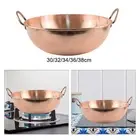 Copper Pot Fry Pan Thickened Copper Cookware for Parties Camping Restaurant