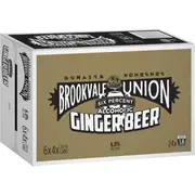 Brookvale Union Alcoholic Ginger Beer 6% Cans 330ml x 24 Pack