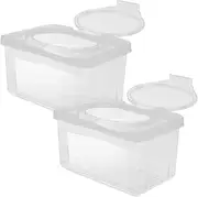 JOINPAYA Wipes Box Clear: Transparent PP Rectangular Wet Wipes Holder, Minimalistic Style, As Shown Color