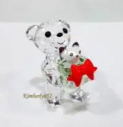 Swarovski Kris Bear W/Christmas Present Cat Ann-2014 Crystal Authentic 5058935