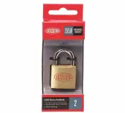 Lockwood 30x18mm SOLID BRASS PADLOCK Double Locking General Purpose- 1pc or 4pcs