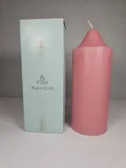 PartyLite Spiced Plum Mauve 3"x 7" Bell Top Pillar Candle S3737