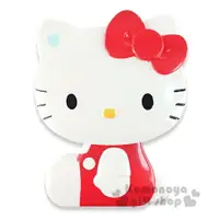 在飛比找樂天市場購物網優惠-小禮堂 Hello Kitty 造型折疊梳《紅.側坐.盒裝》