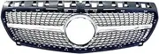 ABS Front Grille Compatible For Mercedes Benz A Class W176 A45 AMG 2013-2018 Car Racing Grills Car Styling(2013-2015 Silver)