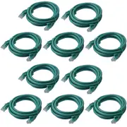 10x 8Ware 2m Cat6a UTP Snagless Ethernet Cable LAN RJ45 Network Connector Green