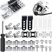 Softball Hard Hat Hardware Kit | Multipurpose Hardware Kit for Softball Hard Hats | 31X Hockey Hard Hat Spare Parts, Football Replacement Parts with J Clips