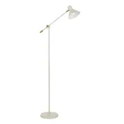 Olav Adjustable Satin Beige Modern Floor Lamp