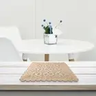 Desktop Cloth Tablecloth Light Coffee Replacement Square Shape Comfortable