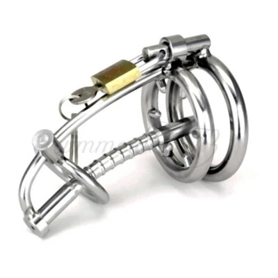 Latest Design Male Chastity Device Stainless Steel Urethra Cage Chastity Belt