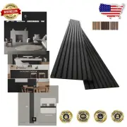 2-Pack Acoustic Wall Panels in Black Oak - Stylish Soundproofing Solution