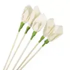 5Pcs Calla Lily Fireless Aroma Rattan Reed Diffuser Sticks Home Fragrances Decor