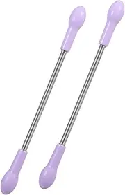 OSOLADY 2Pcs Portable Stainless Steel Spring Epilator for Hair Removal Quick and Facial Hair Extraction Tool DIY Threading Device for Smooth Skin Random Color