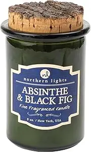 [Northern Lights Candles] 52603 Absinthe & Black Fig Fragranced Candle, 5 oz, Olive