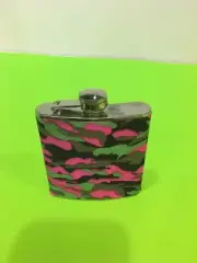 Camouflage 6 ozs Flask Camo wrap Pocket Hip Liquor whiskey Flask