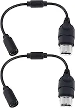 2PCS Controller Breakaway Cable Compatible with Microsoft Xbox Consoles Controller Breakaway Converter Adapter Cable Cord Games Accessories 26cm