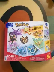 Mega Construx Pokemon Every Eevee Evolution Set - 9 To Build 470 Pcs BNIP Sealed