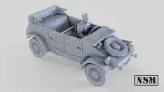 NSM Kubelwagen, 1/56th Scale,28mm For Bolt Action.