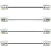 4Pack 3 Inch Short Phone Cord with RJ11 Plug for Wall Phones