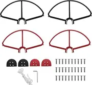 Propeller Protector DGZZI 1Set Red and Black Propeller Blade Crash Guard Cover Bumper for DJI Phantom 3, Prop Guard