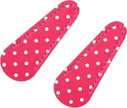 TEHAUX 2pcs Hairdressing Shear Cover Dot Printed Leather Scissor Protective Sleeve