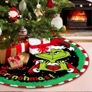 48 Inch Christmas Tree Skirt,Soft Love Heart Xmas Tree Skirt,New Year Farmhou...