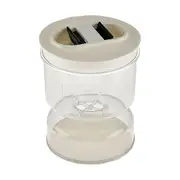Dry and Wet Food Dispensing Storage Jar with Hourglass Design
