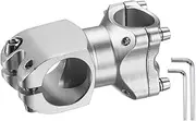 uxcell 25.4mm Bike Stem 7 Degree 50mm Aluminum Alloy Bicycle Handlebar Stem with Hex Wrench for Mountain Road Bike BMX MTB Cycling, Sand Silver