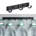 Multi purpose Aluminum Wall Mounted Hanger Coat Towel Hat Clothes Rack