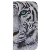 For Iphone X Tiger Pattern Horizontal Flip Leather Case With Holder and Card Slots and Wallet